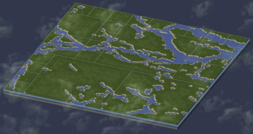 SimCity Map of Stockholm